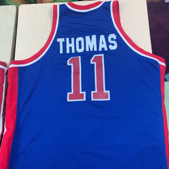 Isiah Thomas Mitchell & Ness Detroit Pistons NBA Hardwood Classics Size 54 - Picture 2 of 2